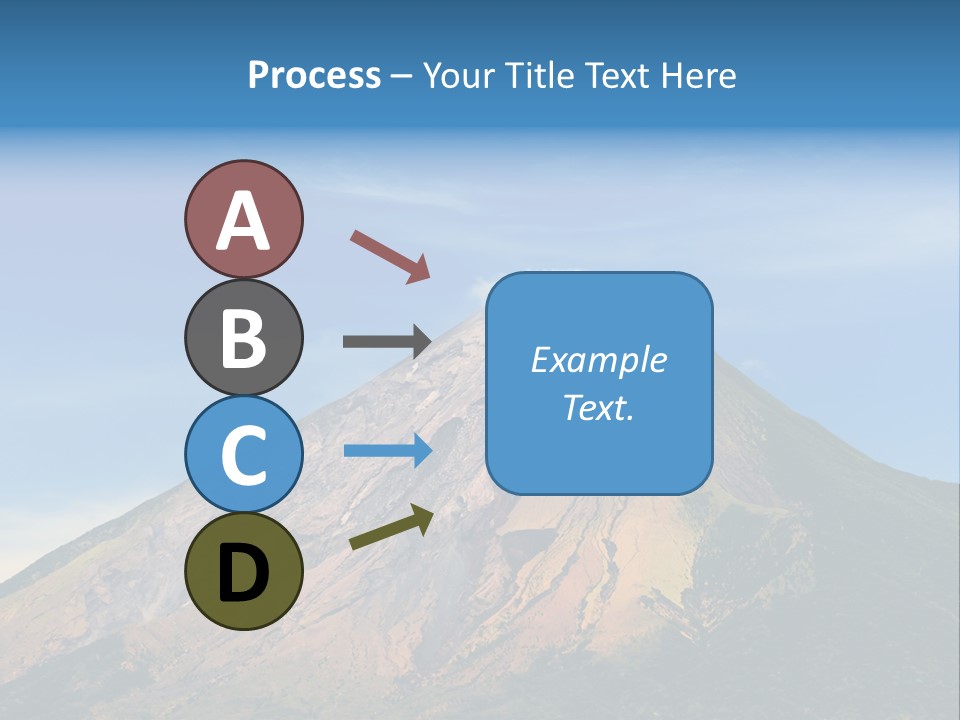 A Large Mountain With A Blue Sky In The Background PowerPoint Template