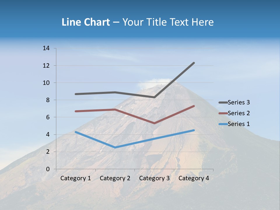 A Large Mountain With A Blue Sky In The Background PowerPoint Template