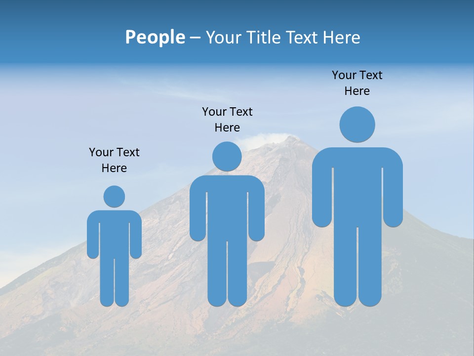 A Large Mountain With A Blue Sky In The Background PowerPoint Template