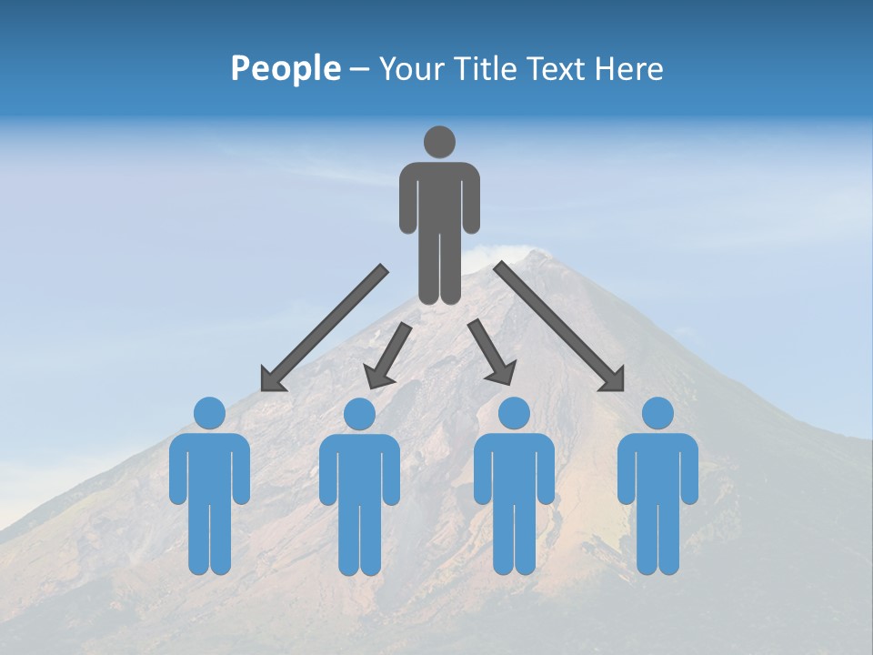 A Large Mountain With A Blue Sky In The Background PowerPoint Template