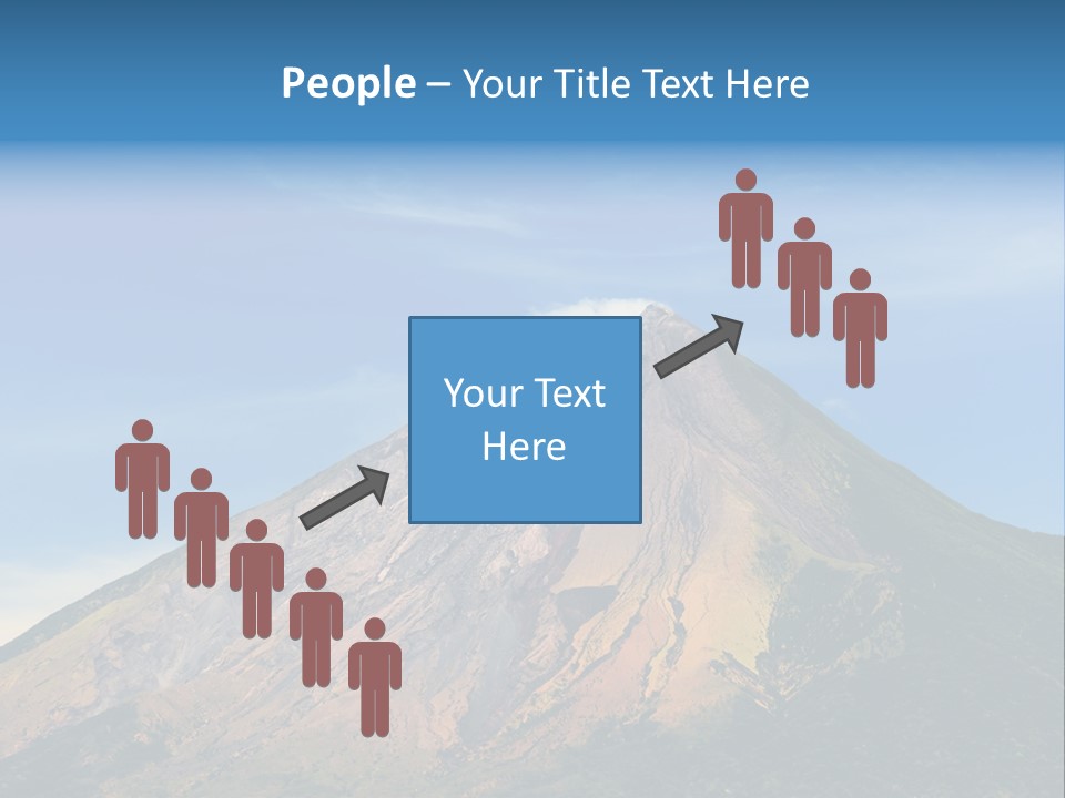 A Large Mountain With A Blue Sky In The Background PowerPoint Template