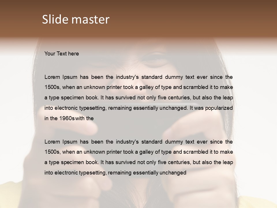 Person Woman People PowerPoint Template