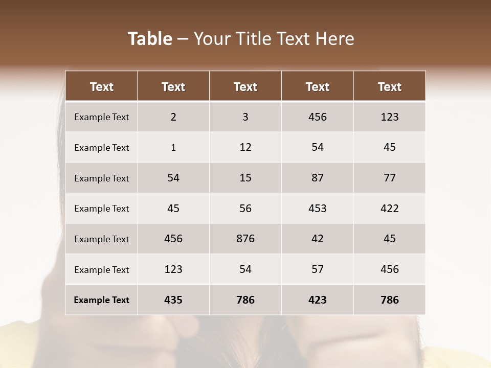 Person Woman People PowerPoint Template