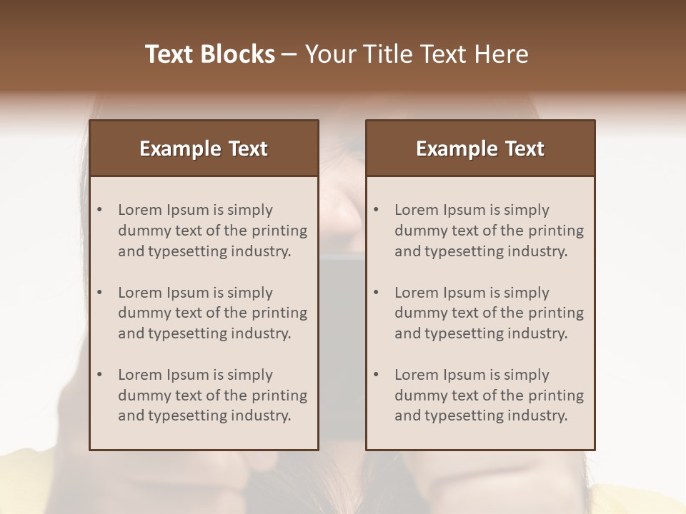 Person Woman People PowerPoint Template