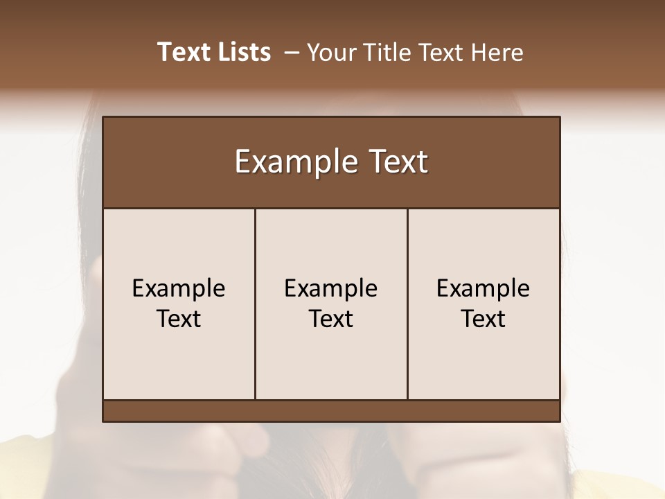 Person Woman People PowerPoint Template