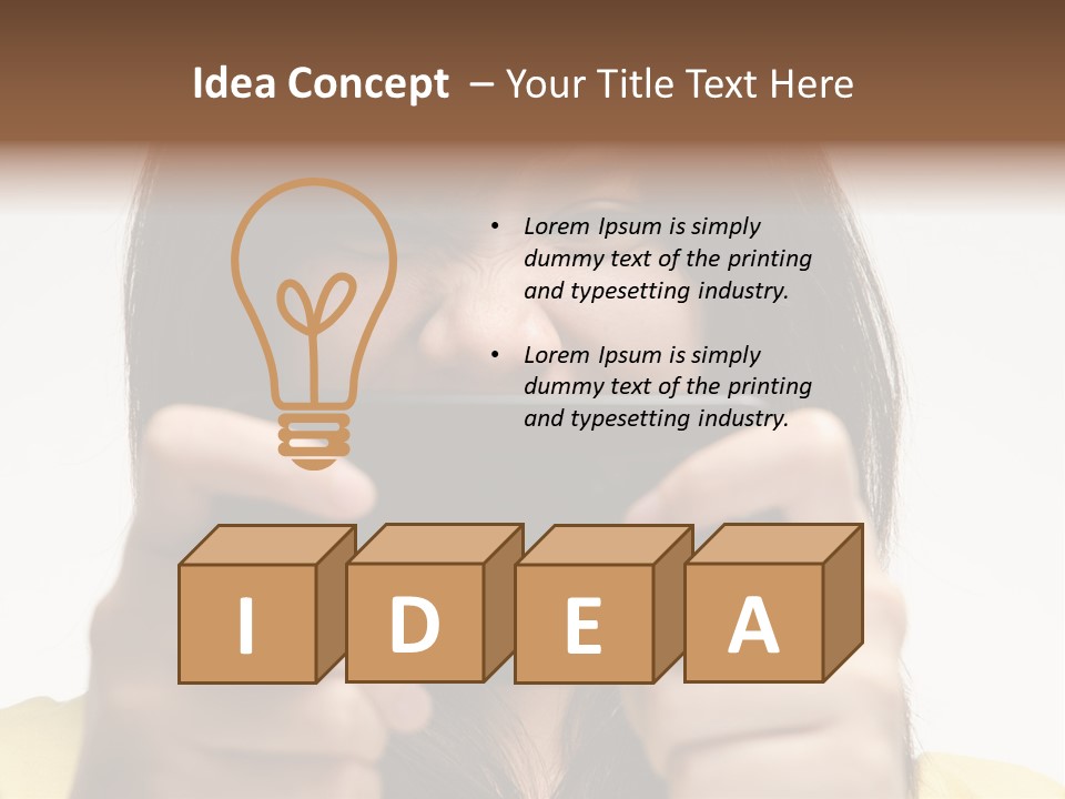 Person Woman People PowerPoint Template