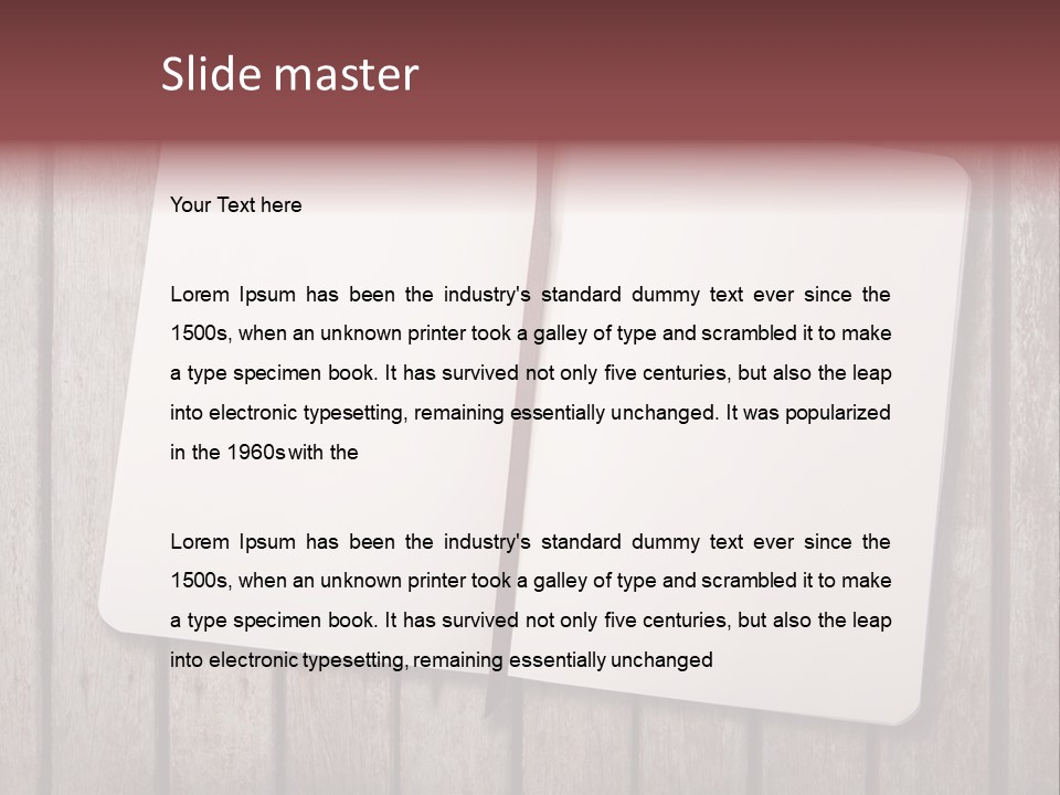 Note School Business PowerPoint Template