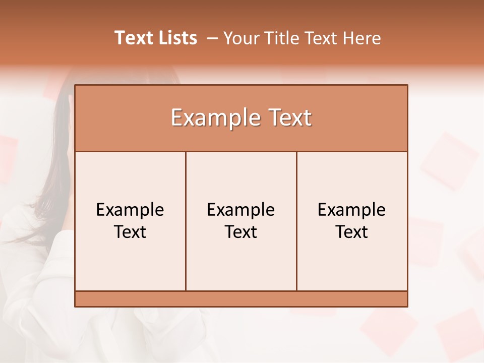A Woman Holding Her Head In Her Hands PowerPoint Template