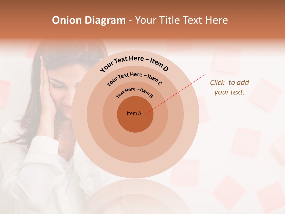 A Woman Holding Her Head In Her Hands PowerPoint Template