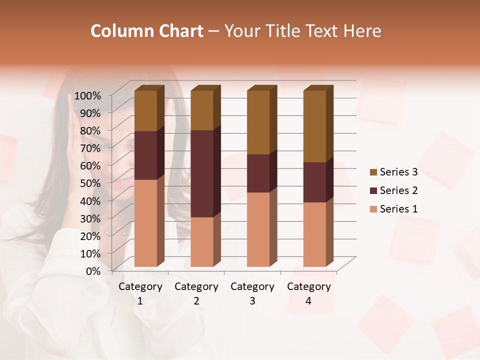 A Woman Holding Her Head In Her Hands PowerPoint Template