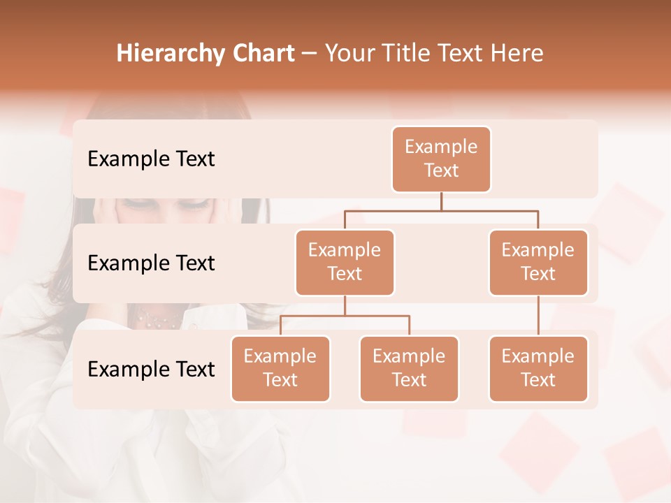 A Woman Holding Her Head In Her Hands PowerPoint Template