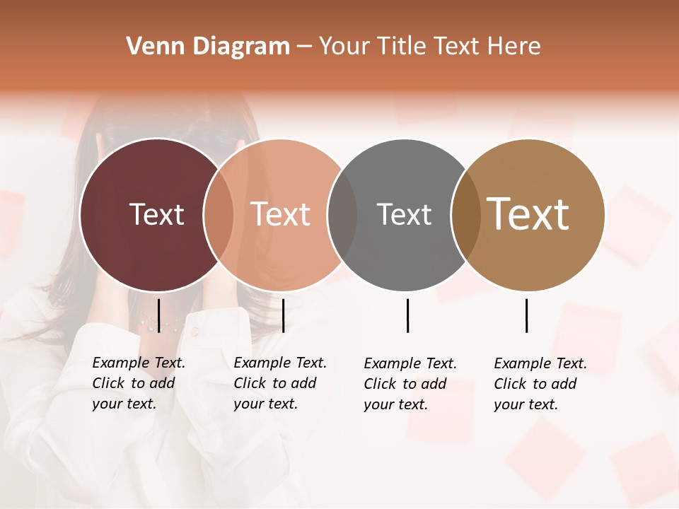 A Woman Holding Her Head In Her Hands PowerPoint Template