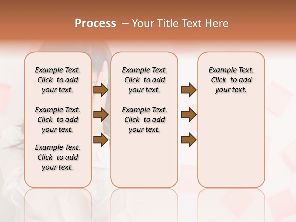 A Woman Holding Her Head In Her Hands PowerPoint Template