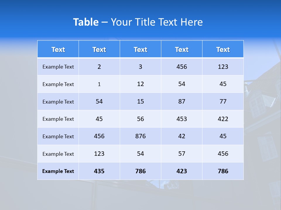 A Building Reflecting In The Windows Of Another Building PowerPoint Template
