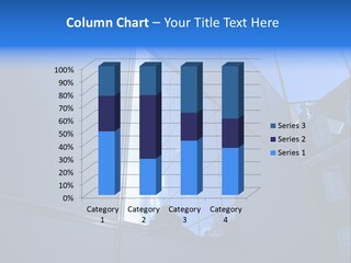 A Building Reflecting In The Windows Of Another Building PowerPoint Template