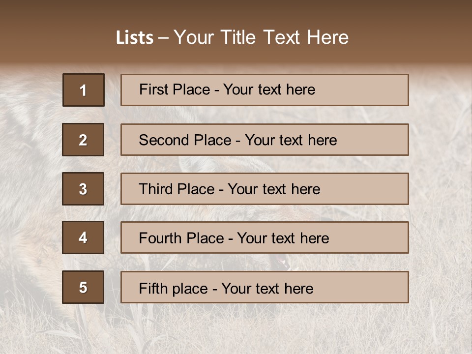 Animal Canada Rural PowerPoint Template
