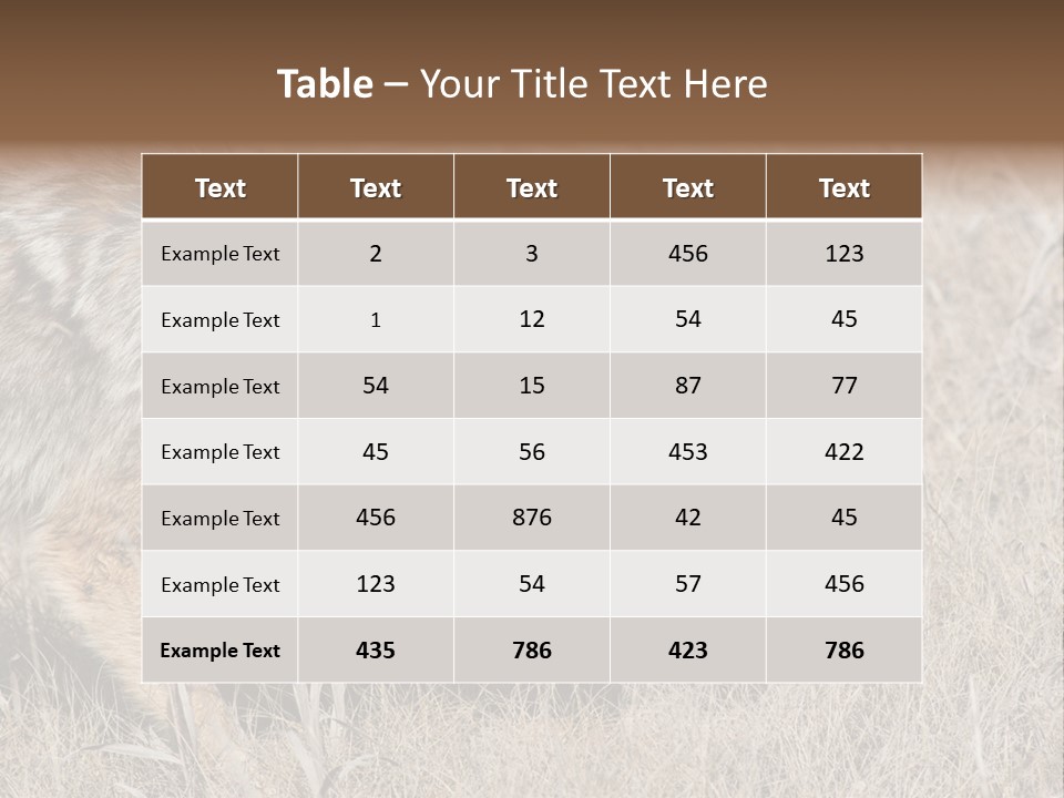 Animal Canada Rural PowerPoint Template