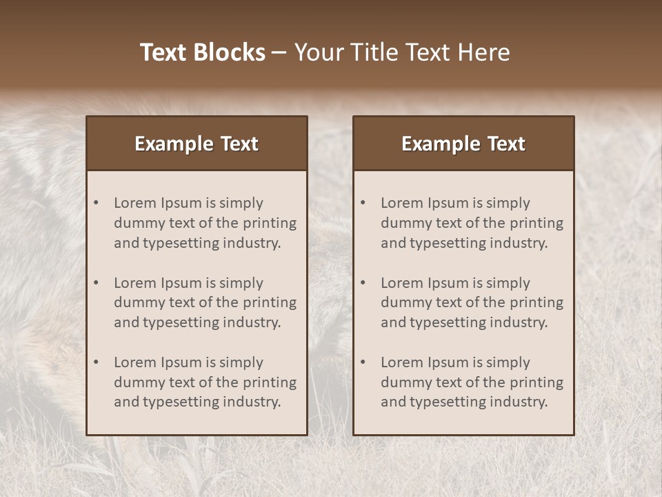 Animal Canada Rural PowerPoint Template