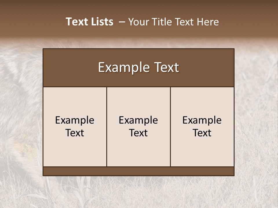 Animal Canada Rural PowerPoint Template