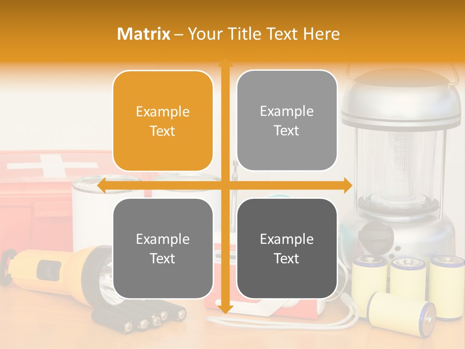 Horizontal Kit Food PowerPoint Template