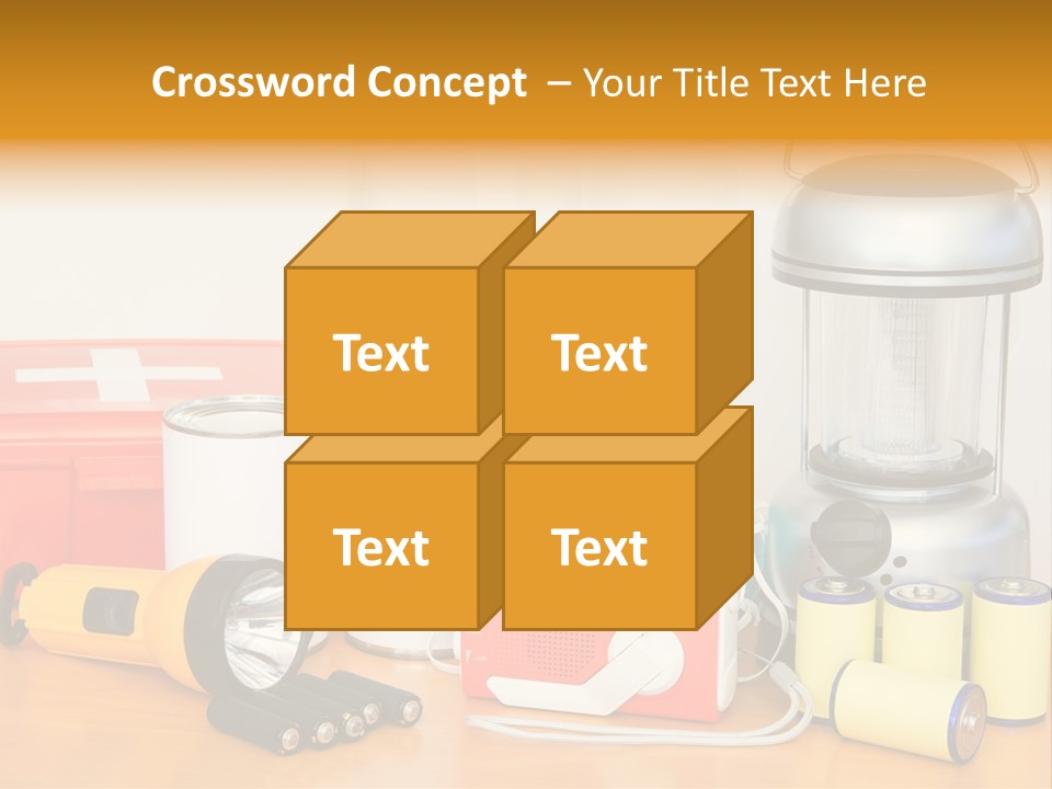 Horizontal Kit Food PowerPoint Template