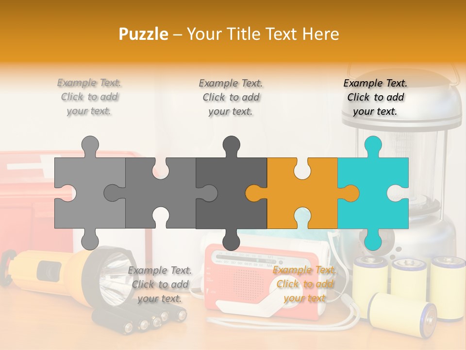 Horizontal Kit Food PowerPoint Template