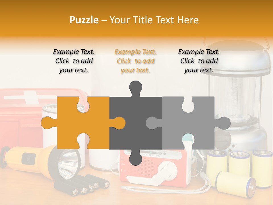 Horizontal Kit Food PowerPoint Template