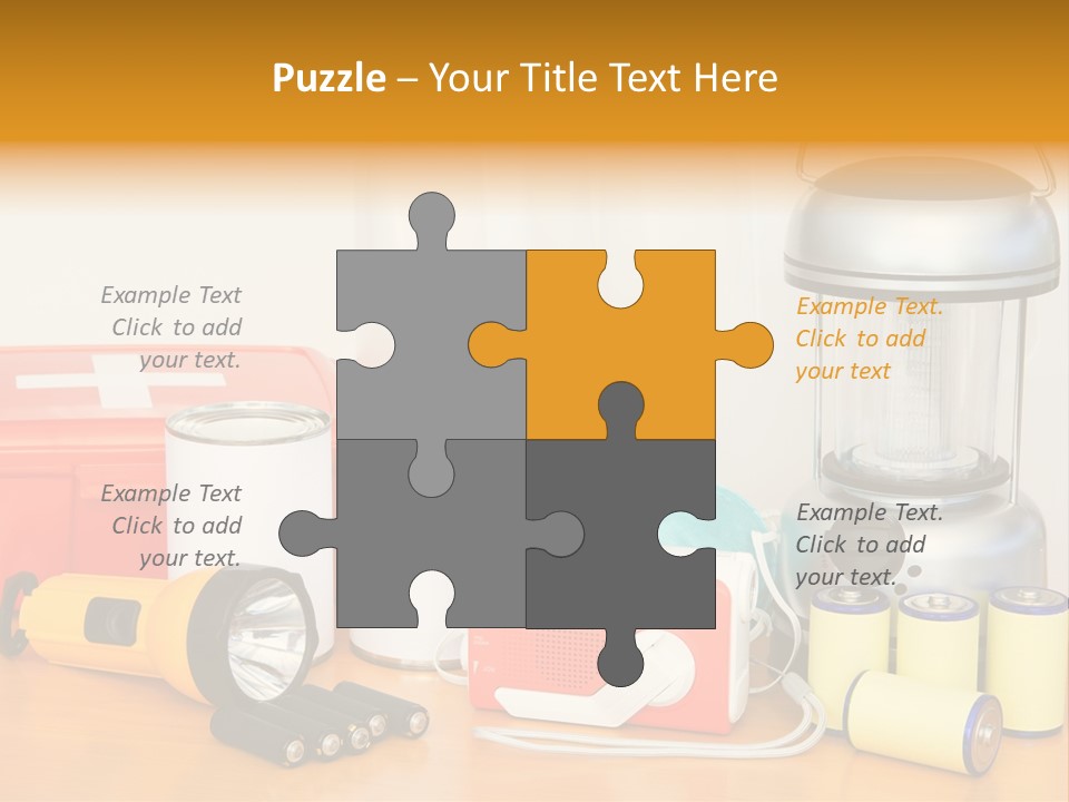 Horizontal Kit Food PowerPoint Template