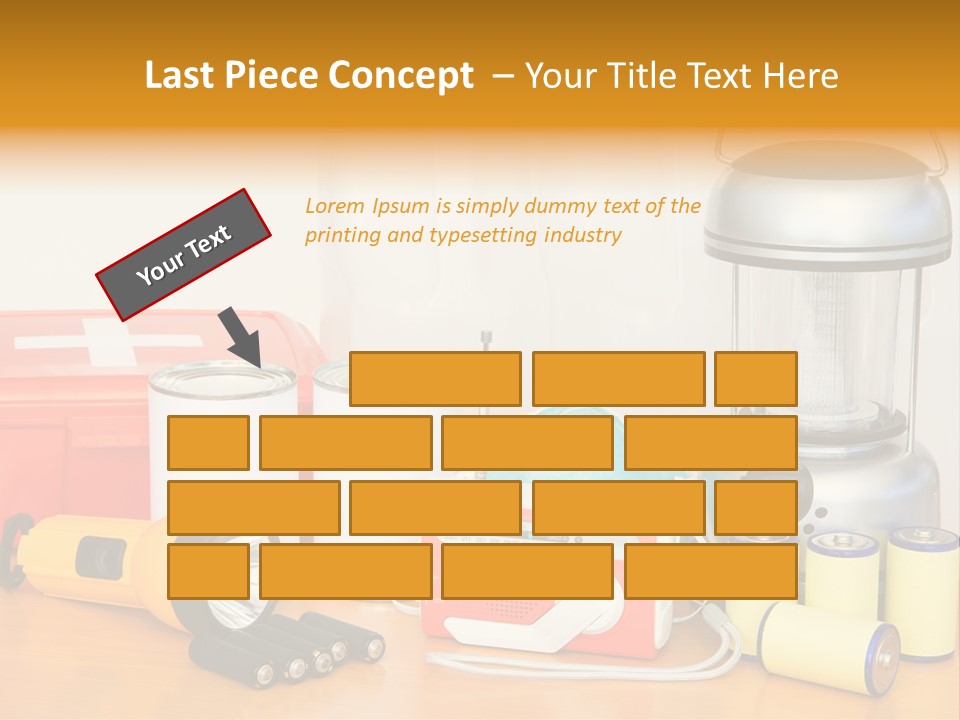 Horizontal Kit Food PowerPoint Template