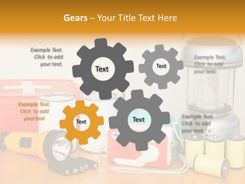 Horizontal Kit Food PowerPoint Template