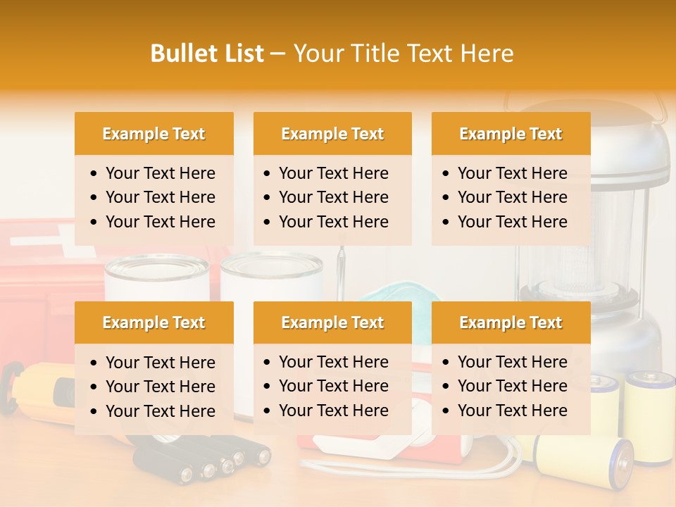 Horizontal Kit Food PowerPoint Template