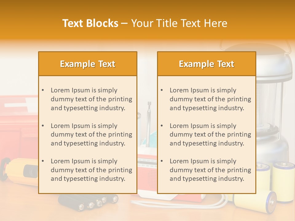 Horizontal Kit Food PowerPoint Template