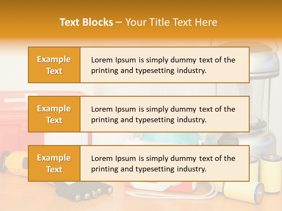 Horizontal Kit Food PowerPoint Template