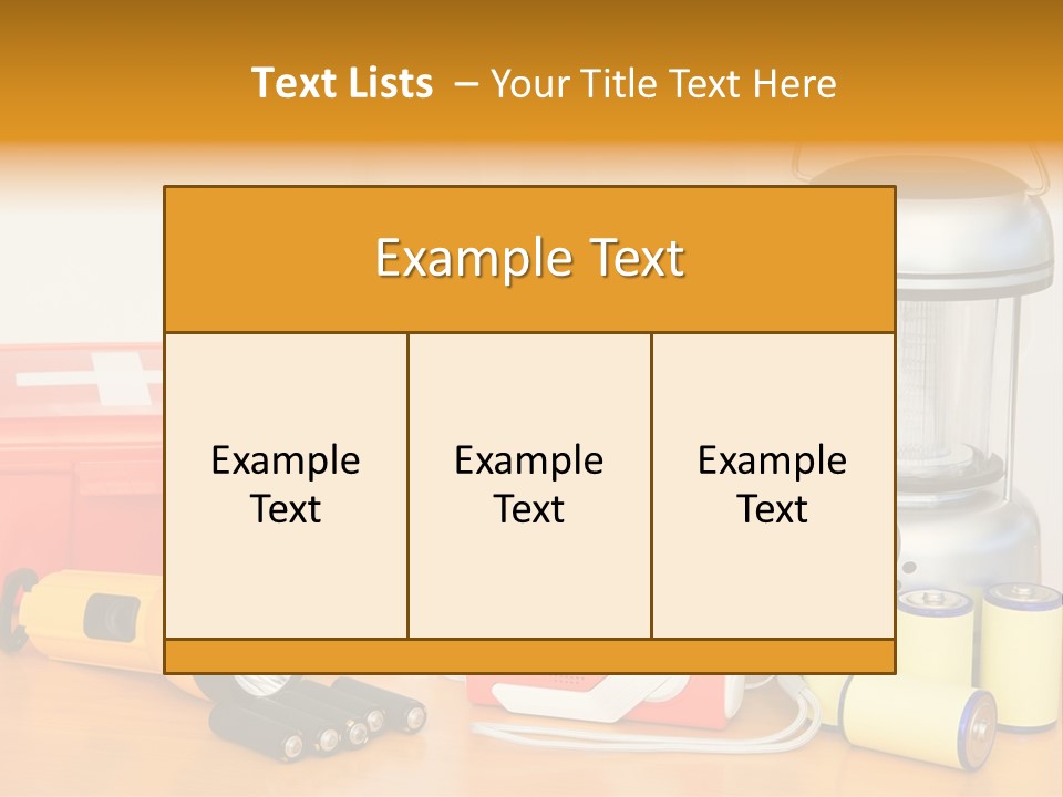 Horizontal Kit Food PowerPoint Template