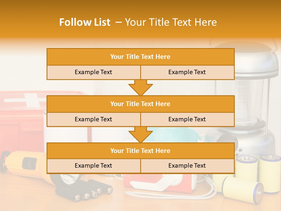 Horizontal Kit Food PowerPoint Template