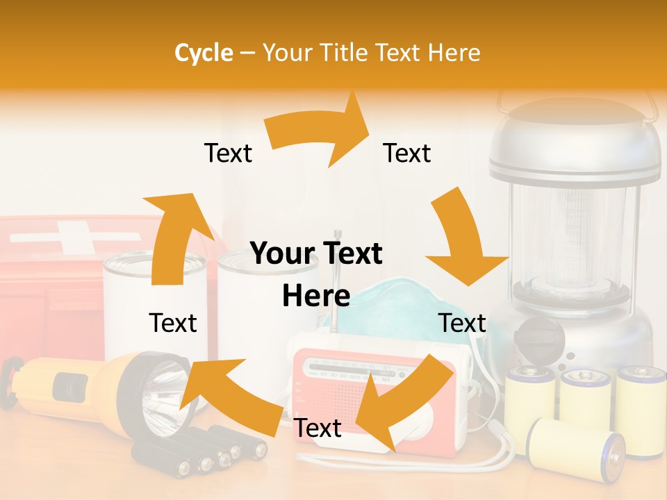 Horizontal Kit Food PowerPoint Template