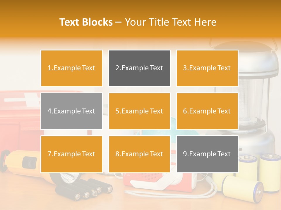 Horizontal Kit Food PowerPoint Template
