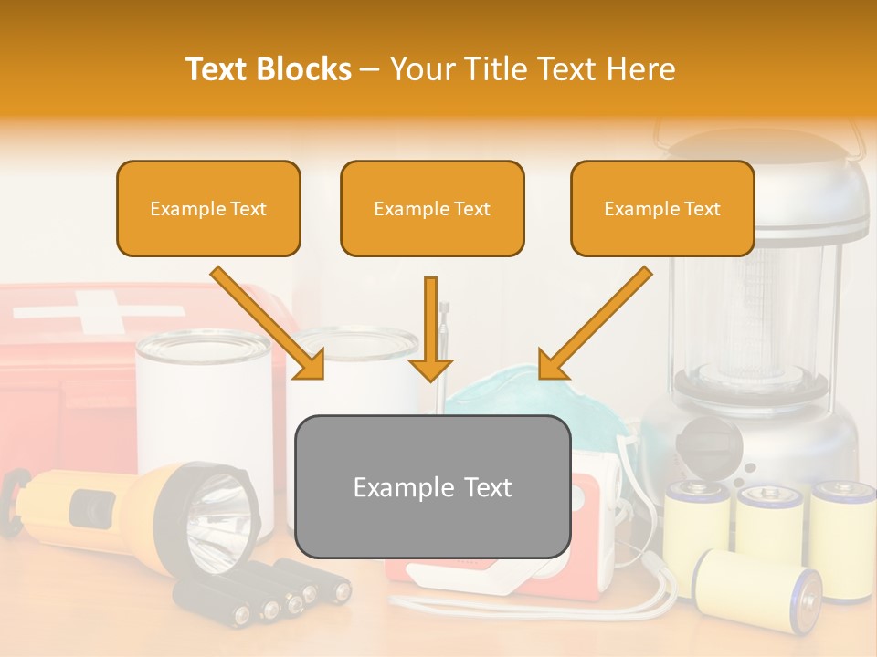 Horizontal Kit Food PowerPoint Template