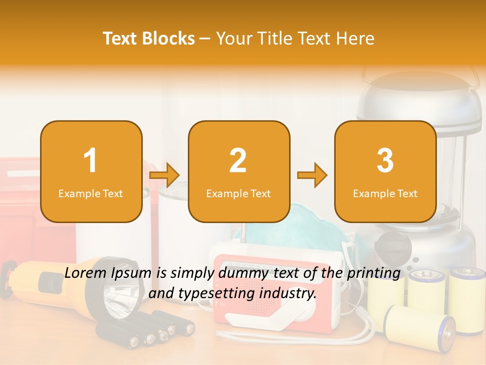 Horizontal Kit Food PowerPoint Template