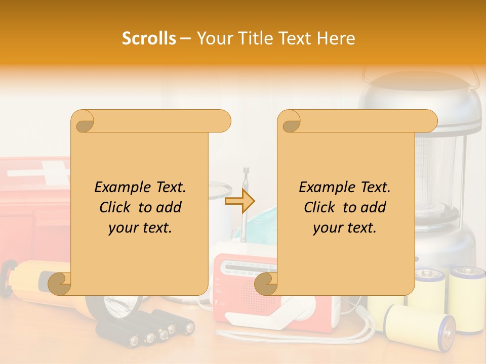Horizontal Kit Food PowerPoint Template