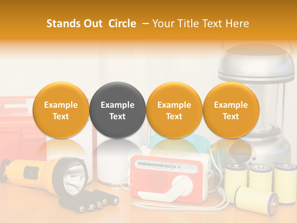 Horizontal Kit Food PowerPoint Template