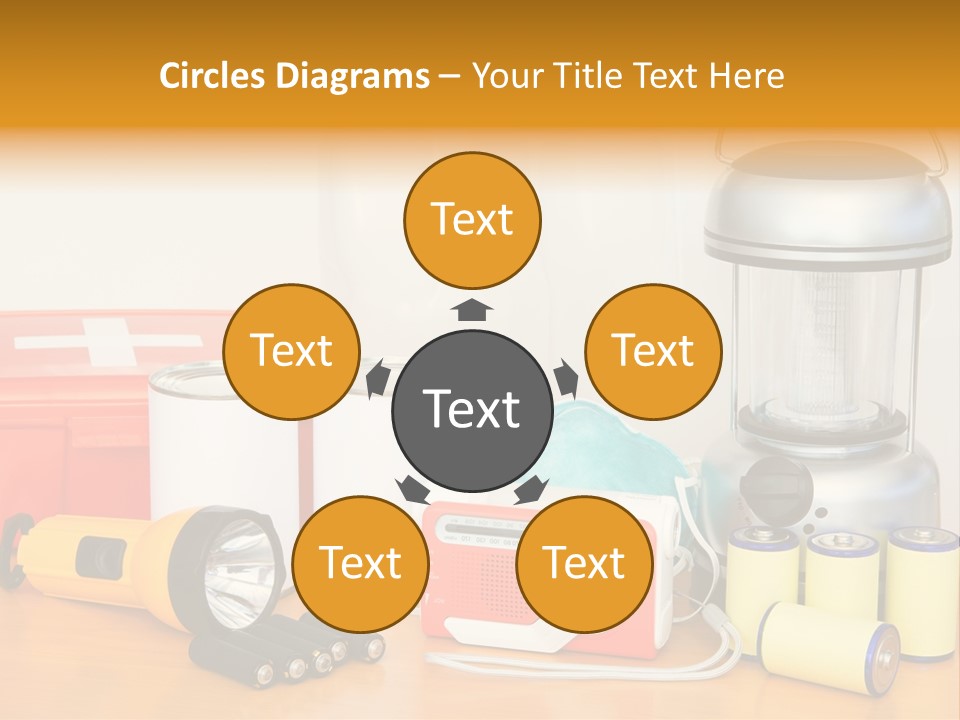 Horizontal Kit Food PowerPoint Template