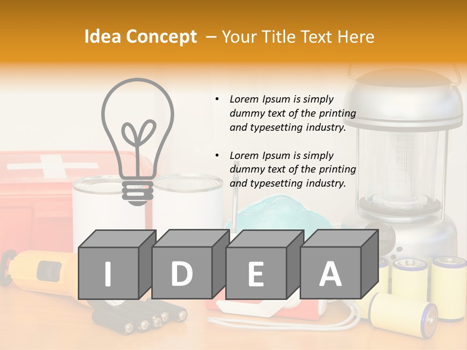 Horizontal Kit Food PowerPoint Template