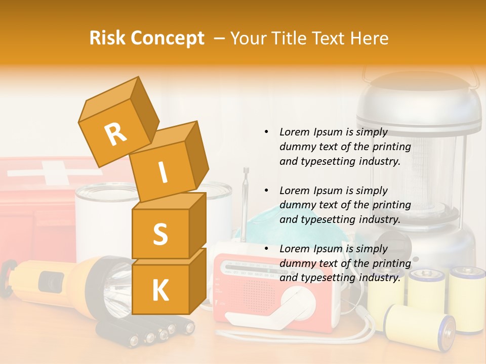 Horizontal Kit Food PowerPoint Template