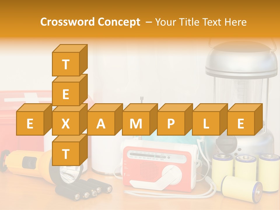 Horizontal Kit Food PowerPoint Template