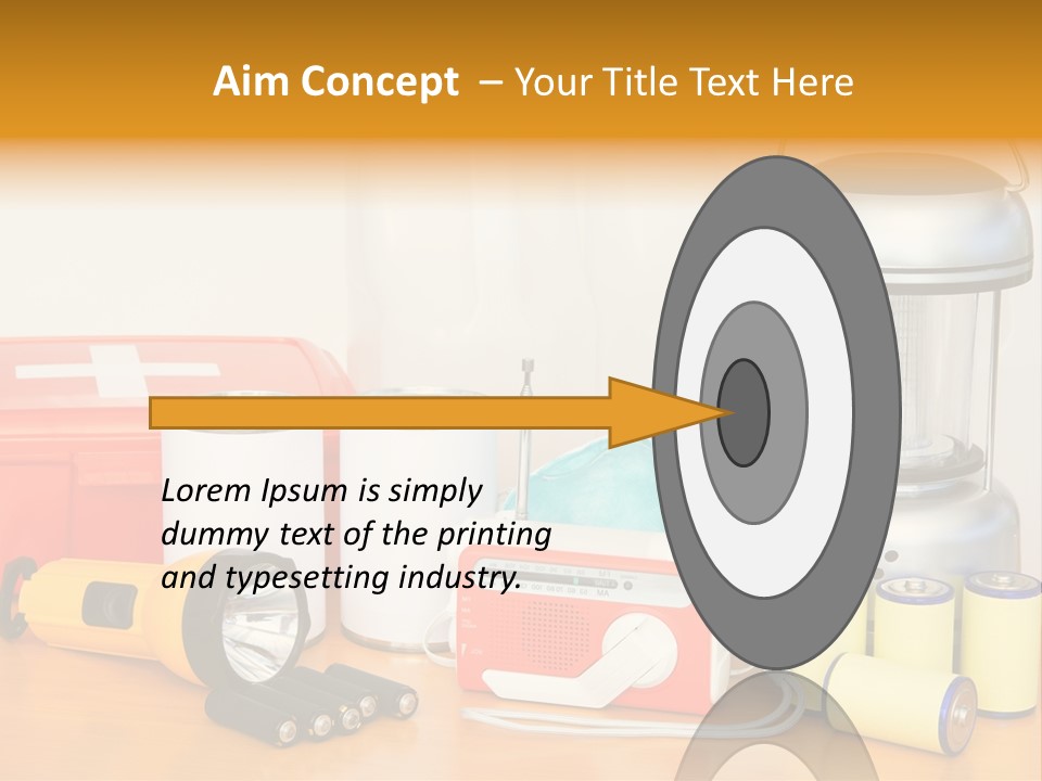 Horizontal Kit Food PowerPoint Template