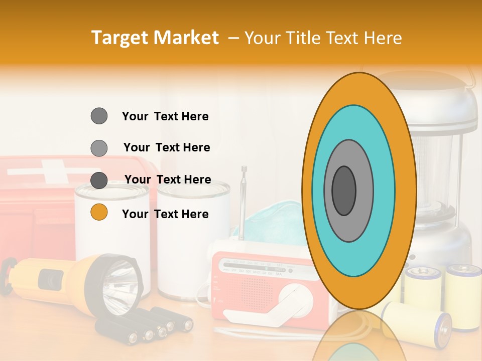 Horizontal Kit Food PowerPoint Template