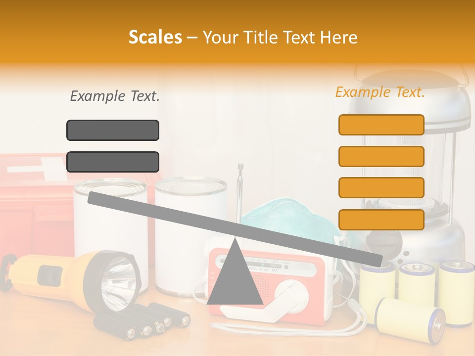 Horizontal Kit Food PowerPoint Template