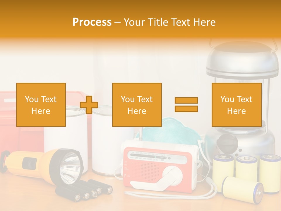 Horizontal Kit Food PowerPoint Template