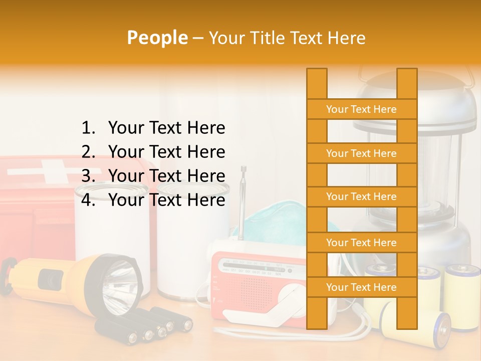 Horizontal Kit Food PowerPoint Template